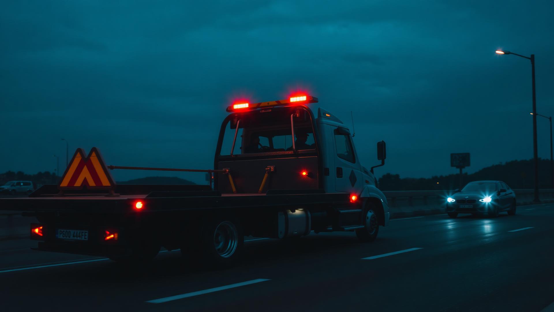 Çankırı oto kurtarma çekici aracı yolda yardım ederken